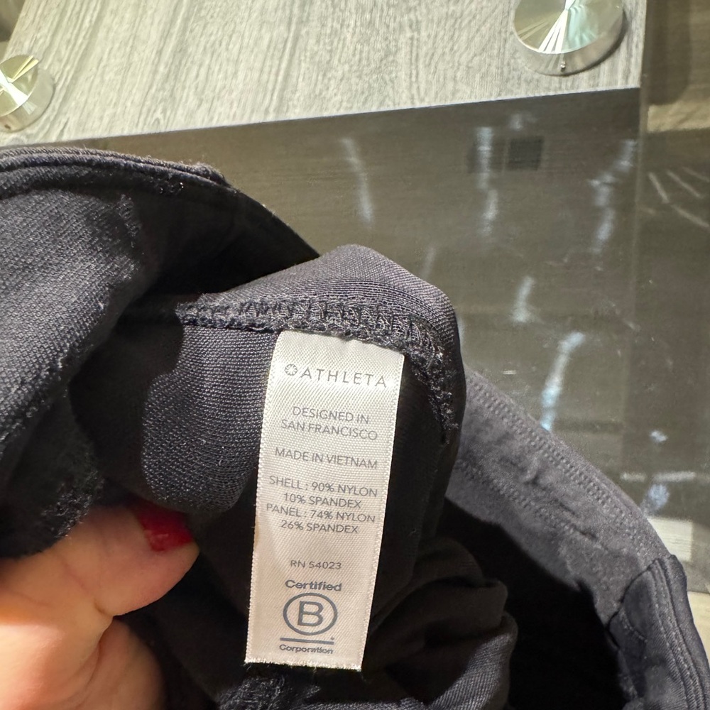 Athleta Black Hybrid Moto Tights - Picture 12 of 16